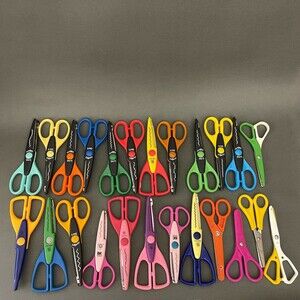 EK Success Paper Shapers Photo Kraft Edgers Craft Scissors Assortment Lot of 24
